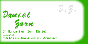 daniel zorn business card