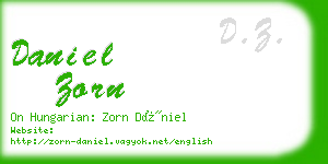 daniel zorn business card